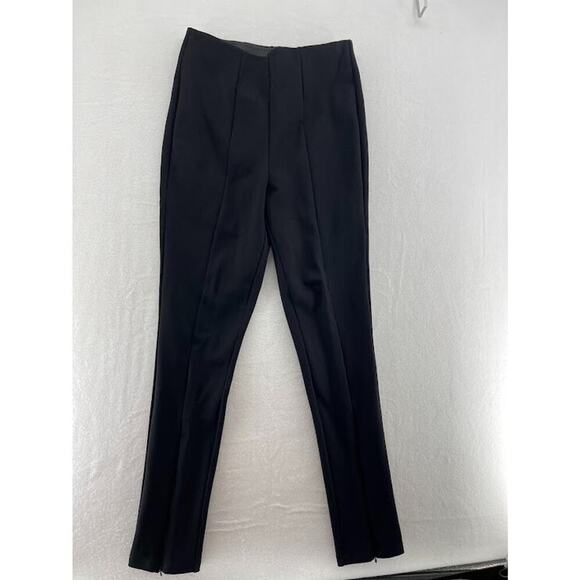 Versona Women's Leggings Seamed Straight Leg Zipper Hem Size Small High Waist - Picture 1 of 5